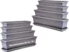 Balkon Blumenkasten 80 cm anthrazit 8er-Set mit Untersetzer Produktbild-Vorschau 1