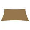 vidaXL Tenda da sole 160 g/m² Taupe 2,5x4 m HDPE Anteprima dell’immagine prodotto 10