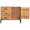 vidaXL Sideboard 88x30x73 cm Akazie Massivholz Produktbild-Vorschau 3