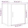 vidaXL Table de nuit murale marron imitation chêne 50x30x47 Voir les images du produit 8