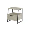 A single nightstand with a drawer and an open shelf, presented against a white background. Produktbild-Vorschau