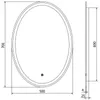 Mexen Elz lustro łazienkowe podświetlane 50 x 70 cm, LED Podgląd zdjęcia produktu 6