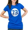 style3 Sheldon Lieblingszahl 73 Damen T-Shirt, Farbe:Blau, Produktbild-Vorschau 1