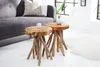 Beistelltisch ROOT 45cm massive teak Holz Produktbild-Vorschau 2