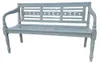 Massivholz Sitzbank CHRISTOS Antique-Grey 150cm Shabby-Look Produktbild-Vorschau 9