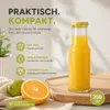 12x Glasflaschen 200 ml Set mit Schraubdeckel kleine Produktbild-Vorschau 3