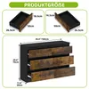 YITAHOME Kommode mit 6 Schubladen, Sideboard Produktbild-Vorschau 3