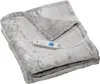 A folded gray electric blanket with a controller attached. Produktbild-Vorschau