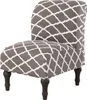 Armless Chair Slipcover Stretch Samt Elasthan Stuhlbezüge  Produktbild-Vorschau 1