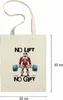 No Lift No Gift Jutebeutel Weihnachten Fitness Gym Produktbild-Vorschau 2