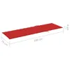 vidaXL Coussin pour bain de soleil rouge 200x70x3 cm tissu Voir les images du produit 13