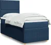 Boxspringbett mit Matratze Blau 80x200 cm Stoff Produktbild-Vorschau 2