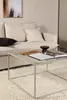 Couchtisch Netz Beige Quadratisch mit Ablagefläche aus Produktbild-Vorschau 2