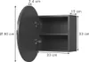 Badspiegelschrank Vicco Loki Anthrazit 50 x 50 cm mit 2 Produktbild-Vorschau 2