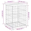 Panchina da giardino in gabbione 33x31x42 cm in legno di Anteprima dell’immagine prodotto 8
