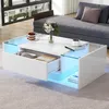 STILVORA Couchtisch mit 1 Schublade und LED-Lichtleiste, Produktbild-Vorschau 1