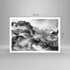 Poster - Poster ohne Rahmen - Berge Nebel Gipfel - 100x70 Produktbild-Vorschau 4