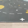 Teppich Kinderzimmer Kinderteppich Rutschfest Rakete Planet Produktbild-Vorschau 2
