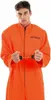 Gefangenen Kostüm Herren M – Orange Jumpsuit mit Produktbild-Vorschau 2