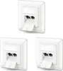deleyCON CAT6a Netzwerkdose 2x RJ45 Buchse Unterputz, 3 Produktbild-Vorschau 1