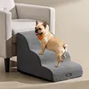 Feandrea Hundetreppe, 3 Stufen, Cord mit Querstreifen, Produktbild-Vorschau 1