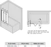 SONNI NANO badewannenaufsätze faltbar bad 130x130cm Produktbild-Vorschau 12
