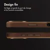 Accezz Couverture arrière Magsafe en cuir vintage pour Voir les images du produit 5