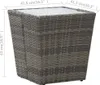 vidaXL Beistelltisch Grau 41,5x41,5x43 cm Poly Rattan und Produktbild-Vorschau 5