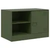 vidaXL TV-Schrank Olivgrün 67x39x44 cm Stahl Produktbild-Vorschau 1