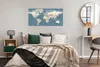 MuchoWow® Poster Weltkarte - Atlas - Blau 120x60 cm - Bild Produktbild-Vorschau 4
