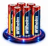 6 x Lithium Ionen Akku Wilhelm 3,7 V 800 mAh Typ 14500 Li Produktbild-Vorschau 1
