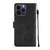 Hülle für iPhone 14 Pro Max Prägung Flip Leder Brieftasche Produktbild-Vorschau 4