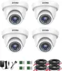 ZOSI 4X Full HD 1080p Weiß Dome Video Überwachungskamera Produktbild-Vorschau 1