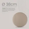 Bestlivings 6er Pack Stuhlkissen taupe ⌀ 38 cm Kunstleder Produktbild-Vorschau 10