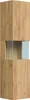 Badezimmer Hochschrank "Limes 150cm" Glaselement Eiche Gold Produktbild-Vorschau 1