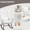 HOMCOM Schaukelstuhl Schaukelsessel mit Teddystoff-Optik, Produktbild-Vorschau 5