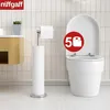 Toilettenpapierhalter Edelstahl freistehend für Klopapier Produktbild-Vorschau 2