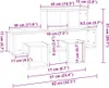 Wandregal in Autoform Weiß 82x15x51 cm Holzwerkstoff Produktbild-Vorschau 7