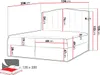 MIRJAN24 Boxspringbett Lindos, Ehebett mit zwei Bettkästen, Produktbild-Vorschau 4