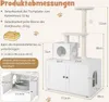 COSTWAY Kratzbaum mit Katzenschrank, All-in-One Katzenhaus, Produktbild-Vorschau 7