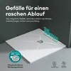 Mai & Mai Duschwanne 100x140x3cm Duschtasse aus Mineralguss Produktbild-Vorschau 5