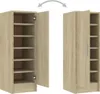vidaXL Armoire à chaussures Chêne Sonoma 32x35x92 cm Bois Voir les images du produit 11