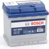 A Bosch S4 car battery is shown against a white background. Produktbild-Vorschau