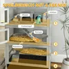 PawHut Hamsterkäfig aus Holz 4 Etagen Zwerghamster 65 x 45 Produktbild-Vorschau 4