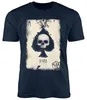 Herren T-Shirt Bedruckt Totenkopf Skull Spielkarte Pik Ass Produktbild-Vorschau 2