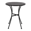 Bolero runder Bistrotisch in schlankem Design Stahl schwarz Produktbild-Vorschau 2
