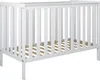 ZEE BAMBI Weiß Babybett 120x60 cm 2in1 mit Umbaubarriere  Produktbild-Vorschau 3