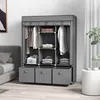 SUGIFT, armoire pliante en tissu non tissé, couleur gris Voir les images du produit 2