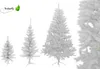 Tannenbaum künstlich, Weiß, Größe:180cm Produktbild-Vorschau 1