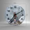 Wanduhr - Rund - Glasuhr - Laterne Meer Sturm - 40x40cm - Produktbild-Vorschau 3